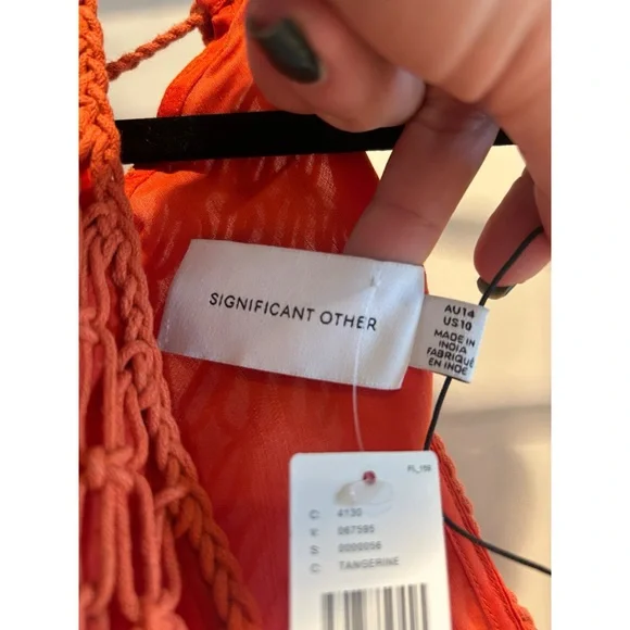 Significant Other Halter Beaded Fringe Mini Dresss - Picture 8 of 9